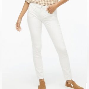 J. Crew Factory Petite High rise skinny Corduroy BA859 Ivory 27P 27
